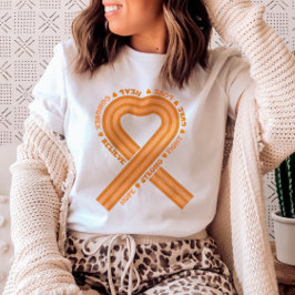Camiseta Sensibilização para a Leucemia Suporte a Faixa Lar