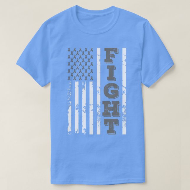 Camiseta Sensibilização Para A Luta Contra A Bandeira Ameri (Frente do Design)