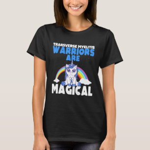 Camiseta Sensibilização para a Mielite Transversa Azul Unic