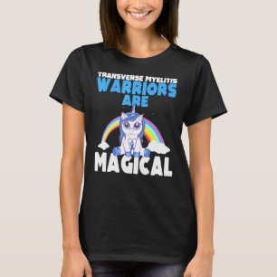Camiseta Sensibilização para a Mielite Transversa Azul Unic