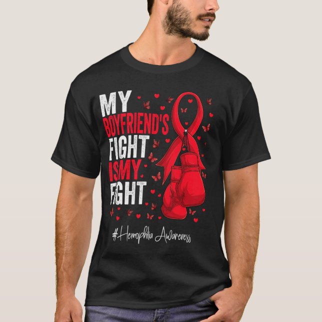 Camiseta Sensibilização para a Namorado de Hemofilia da Fai (Frente)