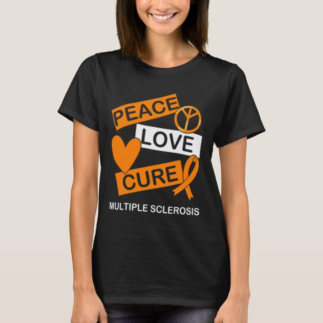 Camiseta Sensibilização para a paz O amor é uma consciência (Frente)