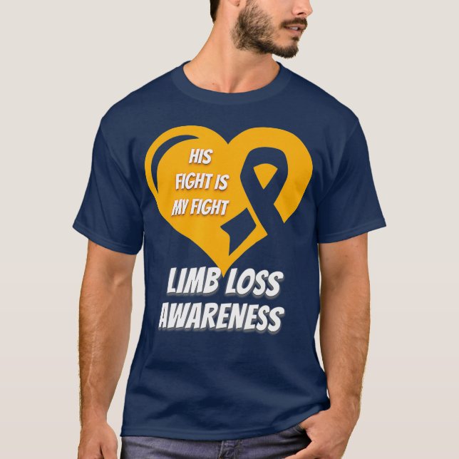 Camiseta Sensibilização para a perda de membros (Frente)