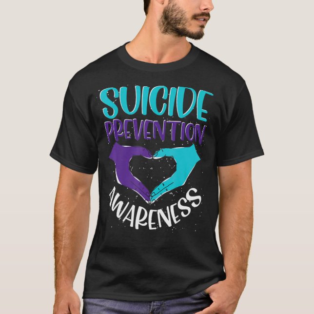 Camiseta Sensibilização para a prevenção do suicídio humano (Frente)