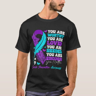 Camiseta Sensibilização para a prevenção do suicídio Motiva