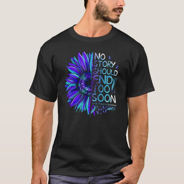 Camiseta Sensibilização Para A Prevenção Do Suicídio Nenhum (Frente)