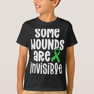Camiseta Sensibilização para a saúde Algumas Feridas São In