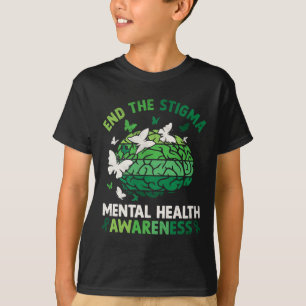 Camiseta Sensibilização Para A Saúde Mental Acabam Com Os H