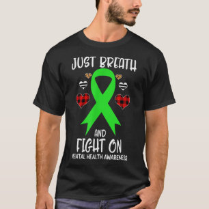 Camiseta Sensibilização Para A Saúde Mental Apenas Respire