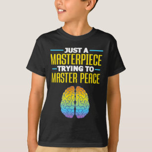 Camiseta Sensibilização para a saúde mental Cérebro humano