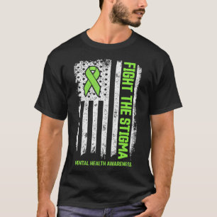 Camiseta Sensibilização para a saúde mental combate o estig