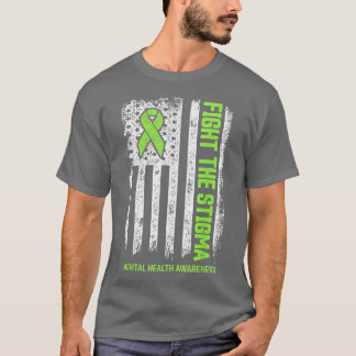 Camiseta Sensibilização para a saúde mental combate o estig