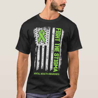 Camiseta Sensibilização para a saúde mental combate o estig