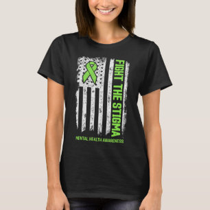 Camiseta Sensibilização Para A Saúde Mental Combater O Esti