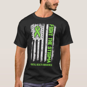 Camiseta Sensibilização Para A Saúde Mental Combater O Esti