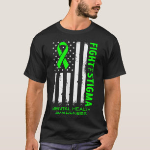 Camiseta Sensibilização Para A Saúde Mental Combater O Esti