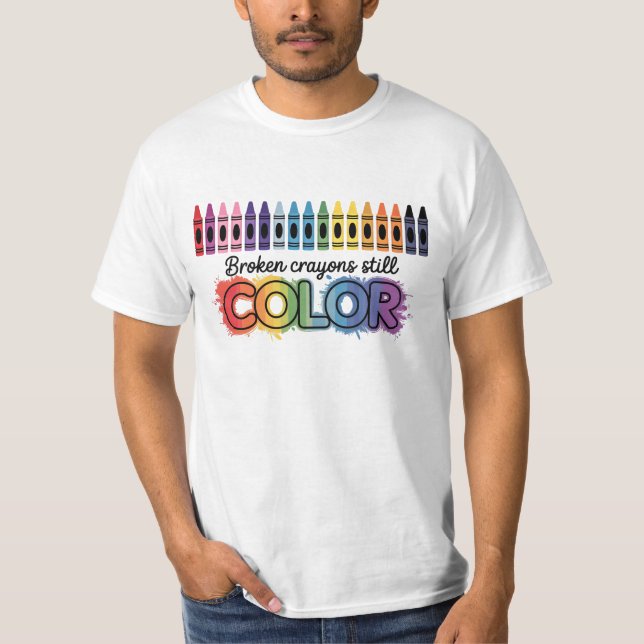Camiseta Sensibilização Para A Saúde Mental Cores Ainda Par (Frente)