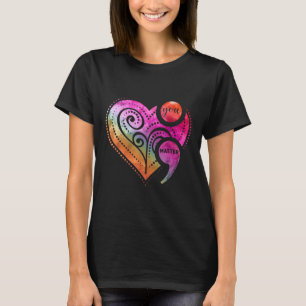 Camiseta Sensibilização para a Saúde Mental do Coração Semi