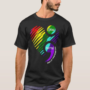 Camiseta Sensibilização para a Saúde Mental do Semicolon 2