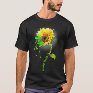 Camiseta Sensibilização para a saúde mental Fita Verde d