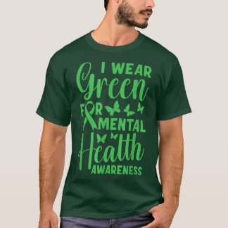 Camiseta Sensibilização para a saúde mental Green May3469 1