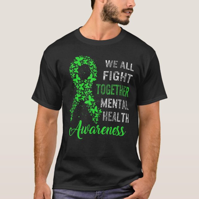 Camiseta Sensibilização para a saúde mental Lute contra o s (Frente)