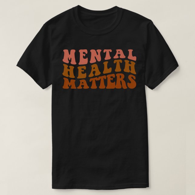Camiseta Sensibilização Para A Saúde Mental Matéria De Saúd (Frente do Design)