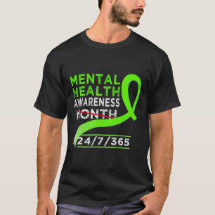 Camiseta Sensibilização Para A Saúde Mental Mês De Maio Par