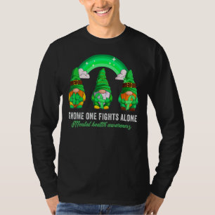 Camiseta Sensibilização para a saúde mental Mês Gnomos Luz 