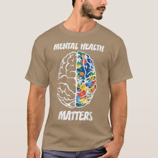 Camiseta Sensibilização para a Saúde Mental Mês Saúde Menta