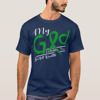 Camiseta Sensibilização Para A Saúde Mental Meu Deus É Mais