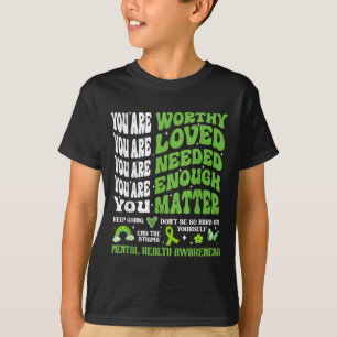 Camiseta Sensibilização Para A Saúde Mental S Suporte Motiv