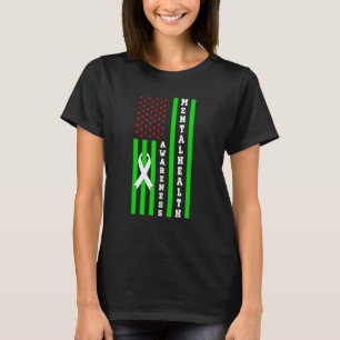 Camiseta Sensibilização Para A Saúde Mental Sobre Homens Am
