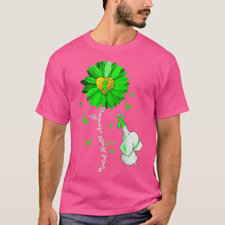 Camiseta Sensibilização para a saúde mental Sunflower Green
