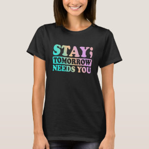 Camiseta Sensibilização para a saúde mental Suporte para pe