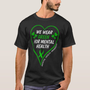 Camiseta Sensibilização Para A Saúde Mental Vestimos Verde