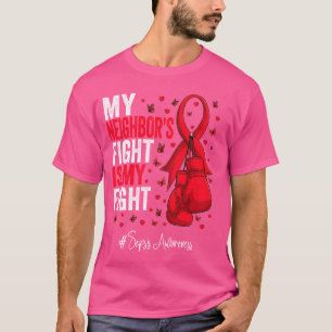 Camiseta Sensibilização para a Sepsis da Faixa Vermelha