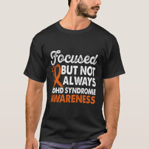 Camiseta Sensibilização Para A Sindroma De Adhd Concentrada