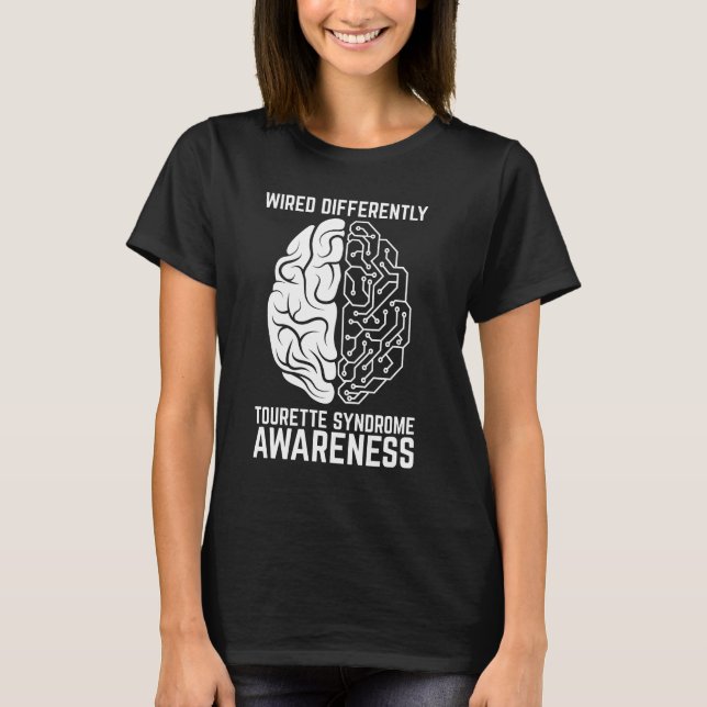 Camiseta Sensibilização para a Síndrome Tourette com Fio Di (Frente)