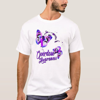Camiseta Sensibilização para a sobredosagem