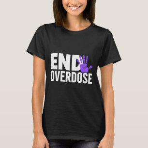 Camiseta Sensibilização para a Sobredosagem - Acabar com a 