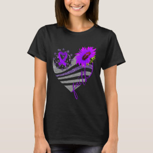Camiseta Sensibilização para a sobredosagem de fé Girassol