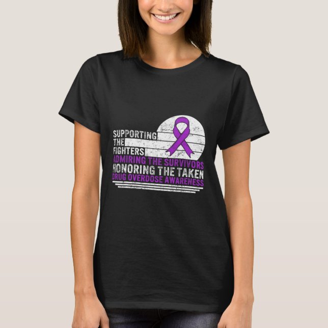 Camiseta Sensibilização Para A Sobredosagem De Medicamentos (Frente)