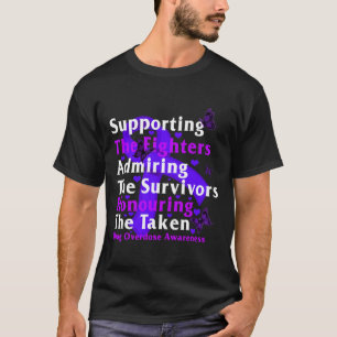 Camiseta Sensibilização Para A Sobredosagem De Medicamentos
