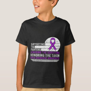 Camiseta Sensibilização Para A Sobredosagem De Medicamentos