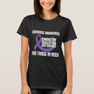 Camiseta Sensibilização Para A Sobredosagem - Educação De E