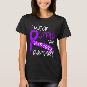 Camiseta Sensibilização para a Sobredosagem Fita Roxa Vício