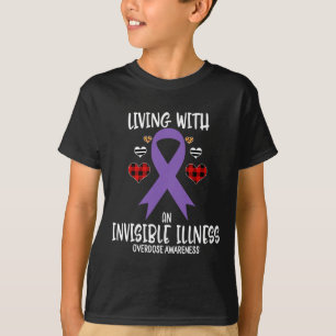 Camiseta Sensibilização para a sobredosagem vivendo com doe