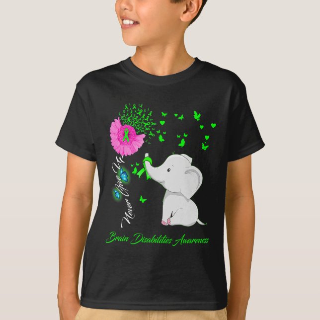 Camiseta Sensibilização para as deficiências cerebrais do e (Frente)