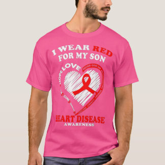 Camiseta Sensibilização Para Doenças Cardíacas Eu Visto Ver